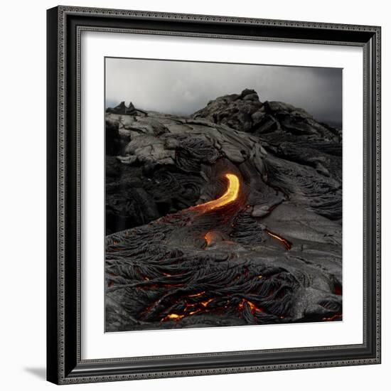 Lava Flowing From Volcano.-Fay Godwin-Framed Giclee Print