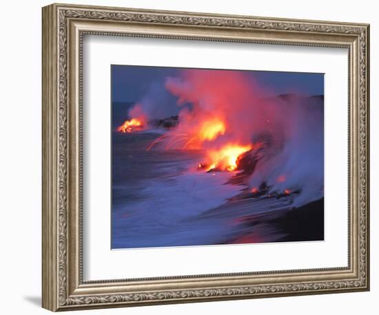 Lava from the Kilauea Volcano-null-Framed Photographic Print