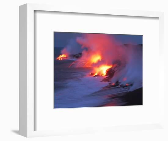 Lava from the Kilauea Volcano-null-Framed Photographic Print