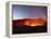 Lava Lake Illuminating Walls of Pit Crater at Night, Erta Ale Volcano, Danakil Depression, Ethiopia-Stocktrek Images-Framed Premier Image Canvas