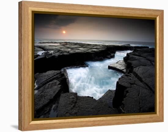 Lava Patterns in Hawaii-Ian Shive-Framed Premier Image Canvas