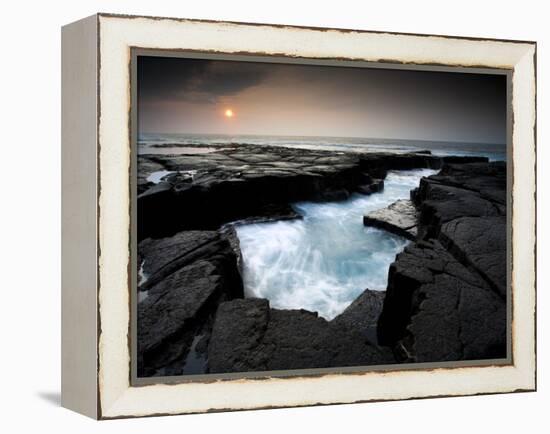 Lava Patterns in Hawaii-Ian Shive-Framed Premier Image Canvas