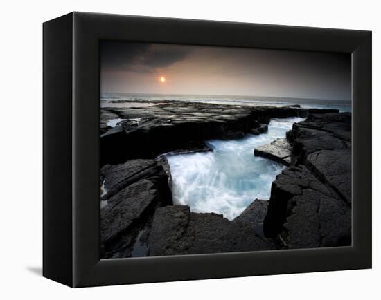 Lava Patterns in Hawaii-Ian Shive-Framed Premier Image Canvas
