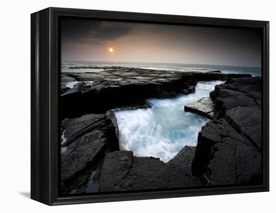 Lava Patterns in Hawaii-Ian Shive-Framed Premier Image Canvas