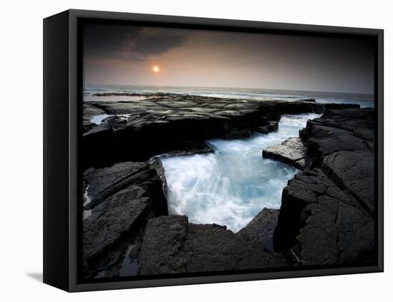 Lava Patterns in Hawaii-Ian Shive-Framed Premier Image Canvas