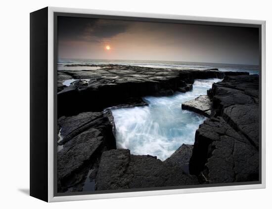 Lava Patterns in Hawaii-Ian Shive-Framed Premier Image Canvas