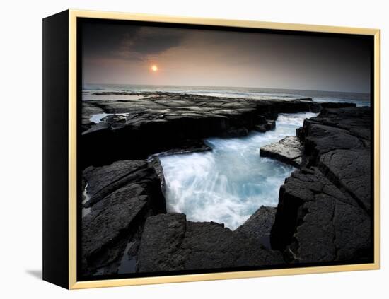 Lava Patterns in Hawaii-Ian Shive-Framed Premier Image Canvas