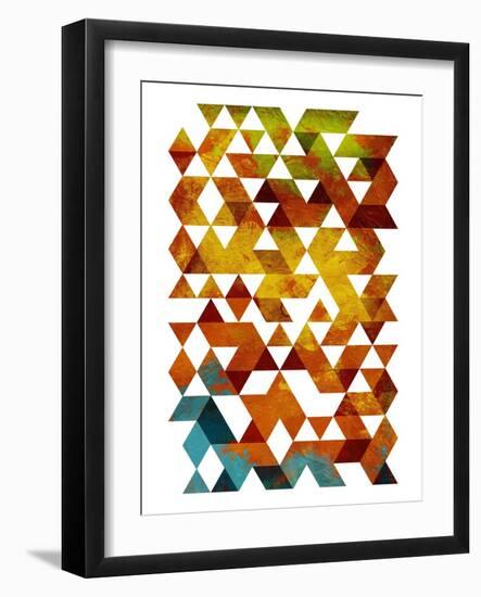 Lava Triangles-OnRei-Framed Art Print