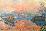 Lavacourt Sunset-Claude Monet-Framed Textured Art