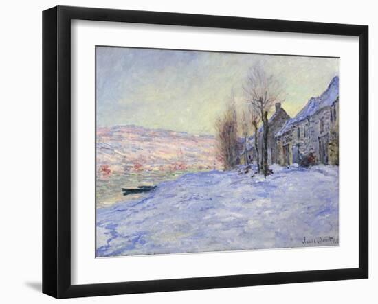 Lavacourt under Snow, 1881-Claude Monet-Framed Giclee Print