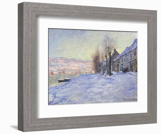 Lavacourt under Snow, 1881-Claude Monet-Framed Giclee Print