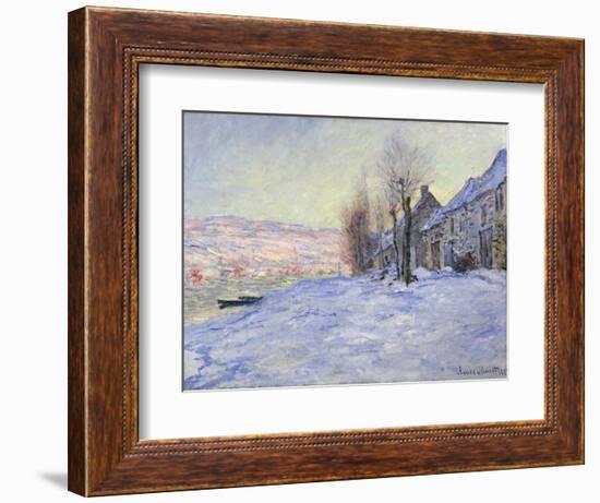 Lavacourt under Snow, 1881-Claude Monet-Framed Giclee Print