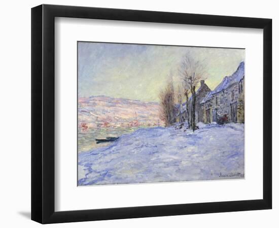 Lavacourt under Snow, 1881-Claude Monet-Framed Giclee Print