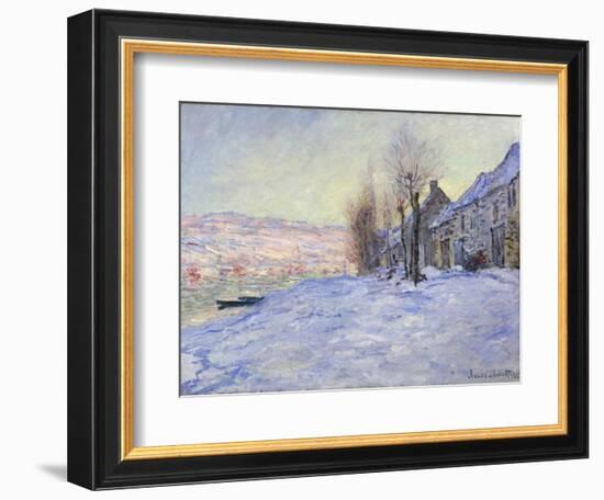 Lavacourt under Snow, 1881-Claude Monet-Framed Giclee Print