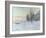 Lavacourt under Snow-Claude Monet-Framed Giclee Print