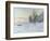 Lavacourt under Snow-Claude Monet-Framed Giclee Print