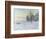 Lavacourt under Snow-Claude Monet-Framed Giclee Print