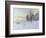 Lavacourt under Snow-Claude Monet-Framed Giclee Print