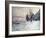 Lavacourt Under Snow-Claude Monet-Framed Giclee Print