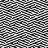 Pattern In Zigzag With Line Black And White-Lavanda-Art Print