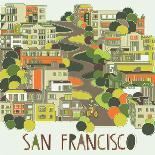 San Francisco, California-Lavandaart-Premium Giclee Print