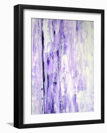 Lavender Abstract Art Painting-T30Gallery-Framed Art Print