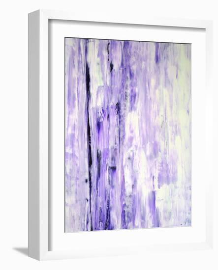 Lavender Abstract Art Painting-T30Gallery-Framed Art Print