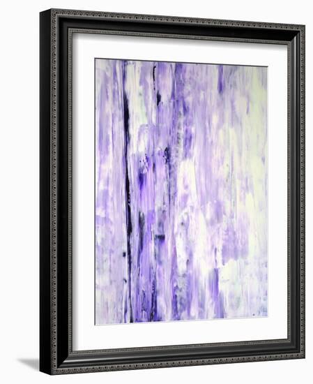 Lavender Abstract Art Painting-T30Gallery-Framed Art Print