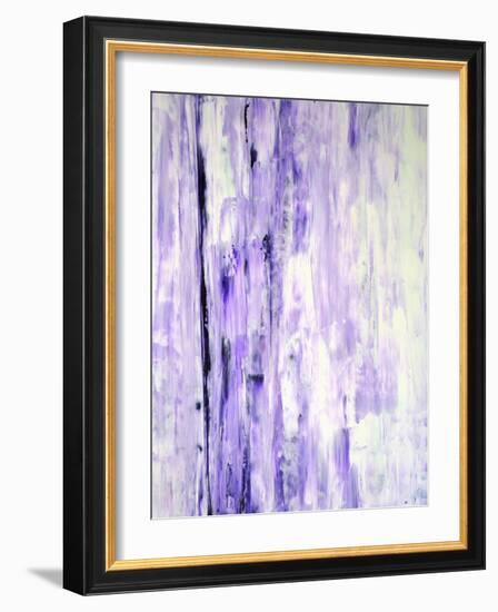 Lavender Abstract Art Painting-T30Gallery-Framed Art Print