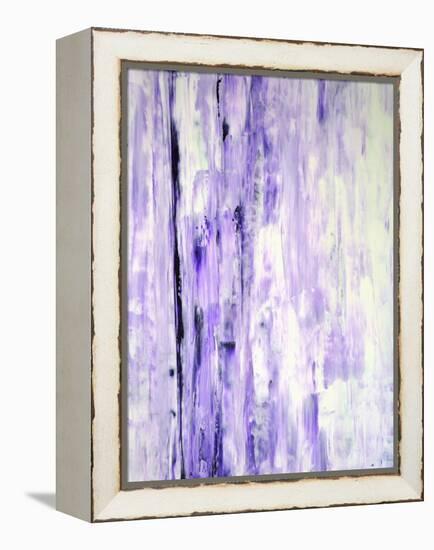 Lavender Abstract Art Painting-T30Gallery-Framed Stretched Canvas