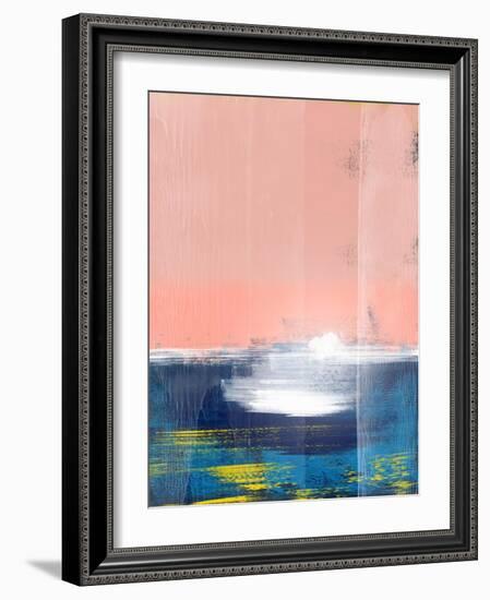 Lavender and Blue Abstract Study-Emma Moore-Framed Art Print