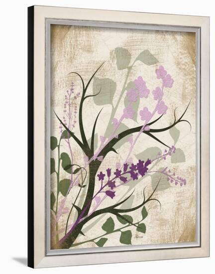 Lavender and Sage Florish I-Jennifer Pugh-Framed Art Print
