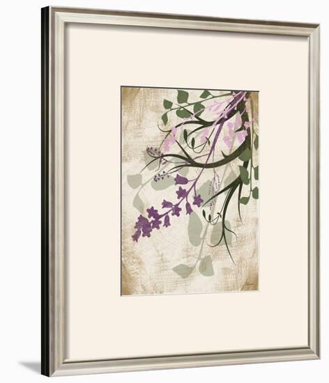 Lavender and Sage Florish-Jennifer Pugh-Framed Art Print