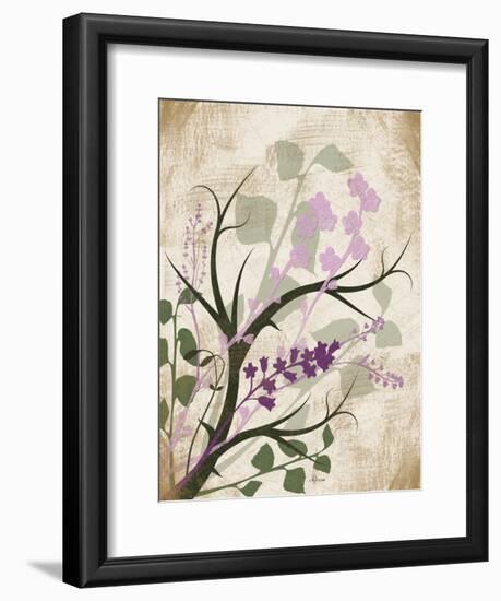 Lavender and Sage Florish-Jennifer Pugh-Framed Art Print