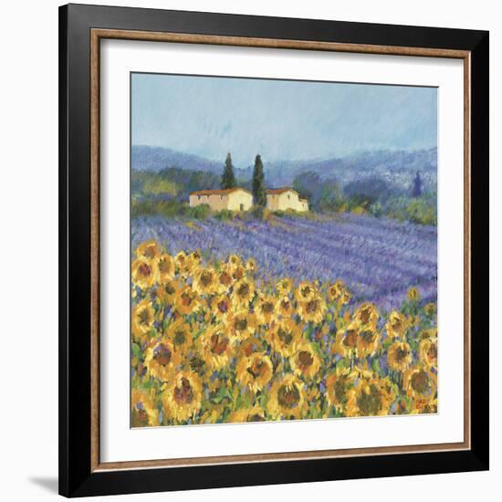 Lavender And Sunflowers, Provence-Hazel Barker-Framed Giclee Print