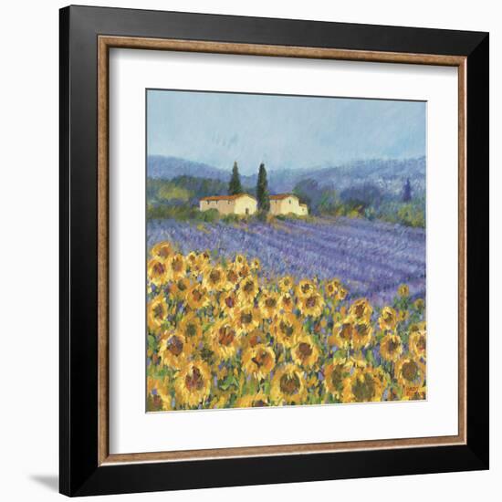 Lavender And Sunflowers, Provence-Hazel Barker-Framed Giclee Print