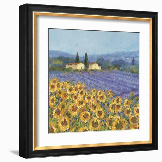 Lavender And Sunflowers, Provence-Hazel Barker-Framed Giclee Print