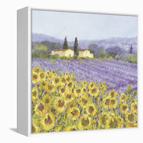 Lavender and Sunflowers, Provence-Hazel Barker-Framed Stretched Canvas