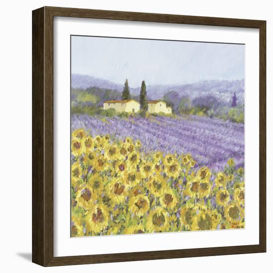 Lavender and Sunflowers, Provence-Hazel Barker-Framed Premium Giclee Print