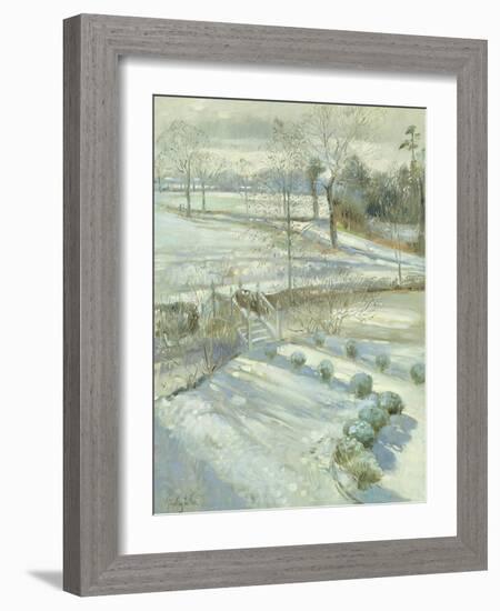 Lavender and the Chinese Bridge-Timothy Easton-Framed Giclee Print