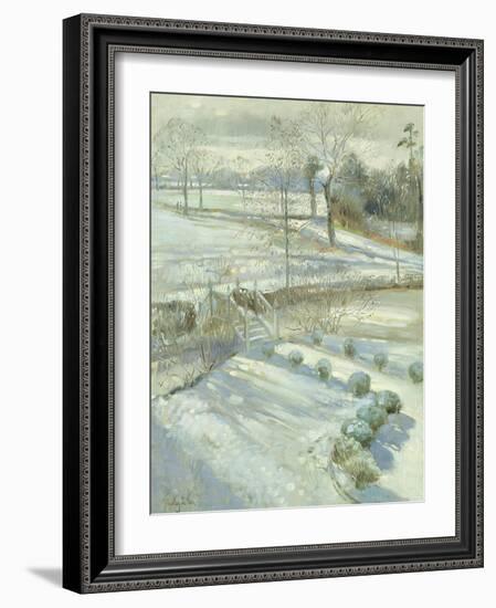 Lavender and the Chinese Bridge-Timothy Easton-Framed Giclee Print