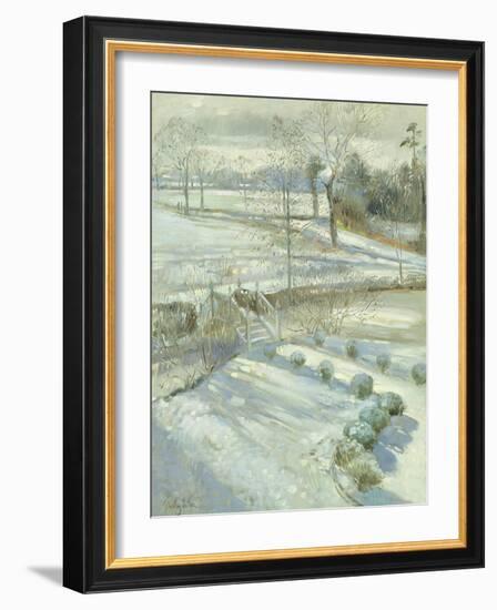 Lavender and the Chinese Bridge-Timothy Easton-Framed Giclee Print