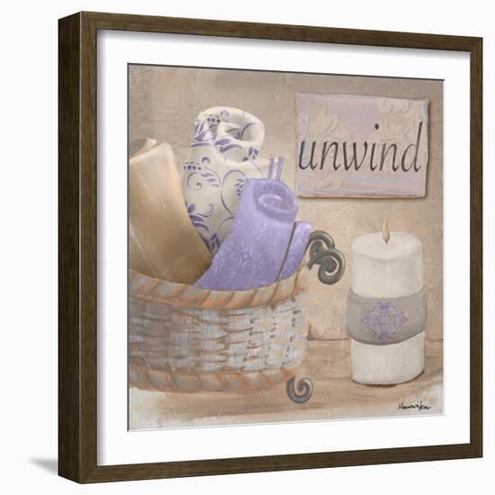 Lavender Bath I-Hakimipour-ritter-Framed Art Print