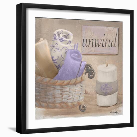 Lavender Bath I-Hakimipour-ritter-Framed Art Print