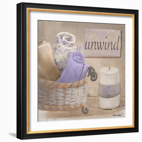 Lavender Bath I-Hakimipour-ritter-Framed Art Print