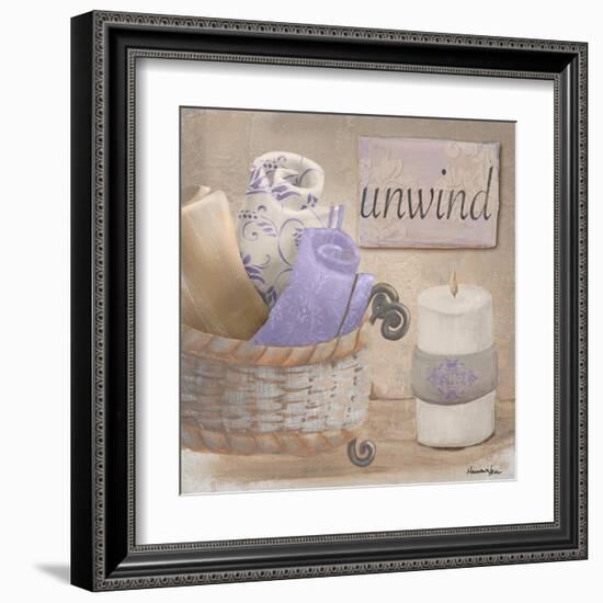 Lavender Bath I-Hakimipour-ritter-Framed Art Print