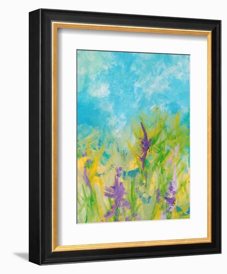 Lavender Blooms-Jan Weiss-Framed Art Print