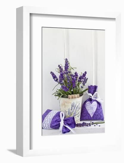 Lavender, Blossoms, Fragrance Sachets, Flowerpot-Andrea Haase-Framed Photographic Print