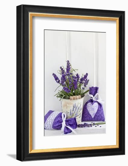 Lavender, Blossoms, Fragrance Sachets, Flowerpot-Andrea Haase-Framed Photographic Print