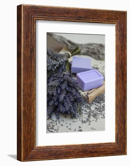 Lavender Blossoms, Lavender Soap, French-Andrea Haase-Framed Photographic Print